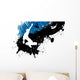 Skateboard Freestyle Abstract Background Wall Mural