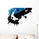 Skateboard Freestyle Abstract Background Wall Mural
