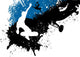 Skateboard Freestyle Abstract Background Wall Mural