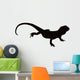 Australian Bearded Lizard Silhouette Wall Decal