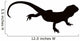 Australian Bearded Lizard Silhouette Wall Decal