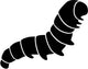Caterpillar Insect Silhouette Wall Decal