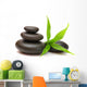 Stones and bamboo Wall Decal