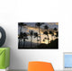 Palm Tree Sunset Wall Decal