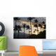 Palm Tree Sunset Wall Decal