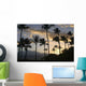 Palm Tree Sunset Wall Decal