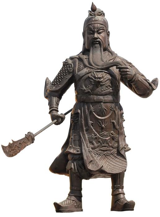 Ancient God Guan Yu Wall Decal