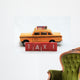 Yellow New York taxi cab Wall Decal