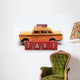 Yellow New York taxi cab Wall Decal