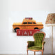 Yellow New York taxi cab Wall Decal