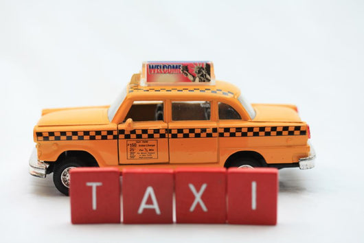 Yellow New York taxi cab Wall Decal