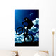 Bike and Clouds Wall Mural