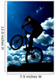 Bike and Clouds Wall Mural