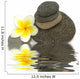 Composition With Pebbles and Frangipani Wall Decal