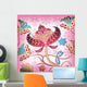 Abstract Pink Floral Wall Mural