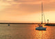 Sailboat at Sunset Wall Mural