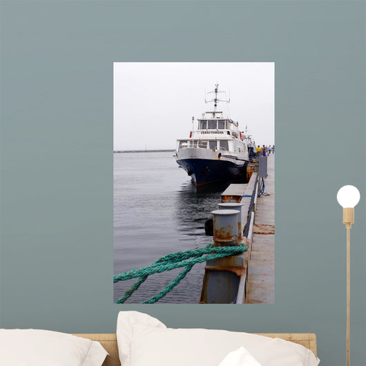 odessa, ukraine, promenade motor ship "sevastopol" Wall Mural