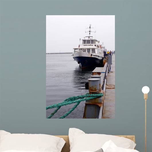 odessa, ukraine, promenade motor ship "sevastopol" Wall Mural