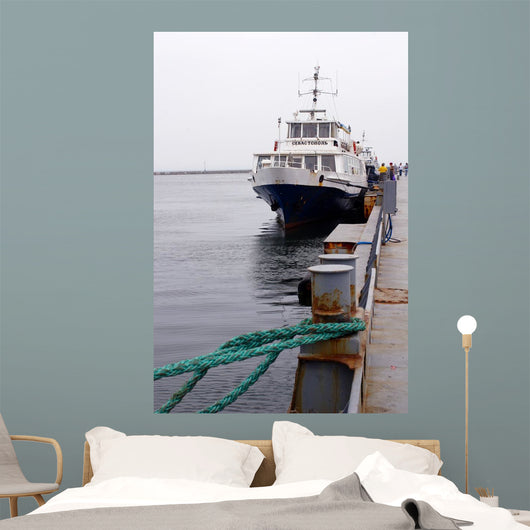 odessa, ukraine, promenade motor ship "sevastopol" Wall Mural