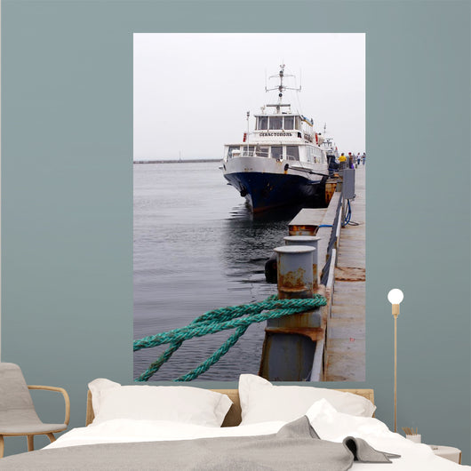 odessa, ukraine, promenade motor ship "sevastopol" Wall Mural