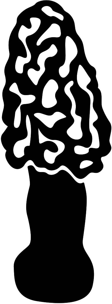 Morel Sponge Mushroom Plant Wall Decal