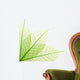 Ribbed green leaves Wall Decal