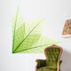 Ribbed green leaves Wall Decal
