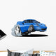 Cartoon Sport Car White Wall Decal