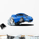 Cartoon Sport Car White Wall Decal