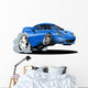 Cartoon Sport Car White Wall Decal