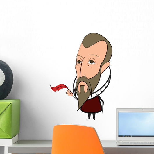 Historical Cartoon Descartes Wall Decal