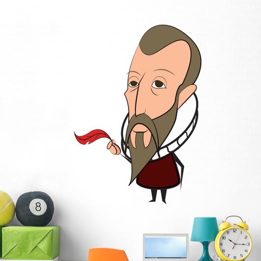 Historical Cartoon Descartes Wall Decal