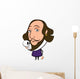 Historical Cartoon Shakespeare Wall Decal