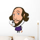 Historical Cartoon Shakespeare Wall Decal