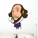 Historical Cartoon Shakespeare Wall Decal