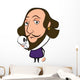 Historical Cartoon Shakespeare Wall Decal