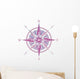 Vintage Wind Rose Compass Wall Decal