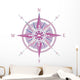 Vintage Wind Rose Compass Wall Decal