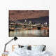 brooklyn bridge  at night Wall Mural