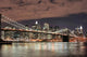 brooklyn bridge  at night Wall Mural