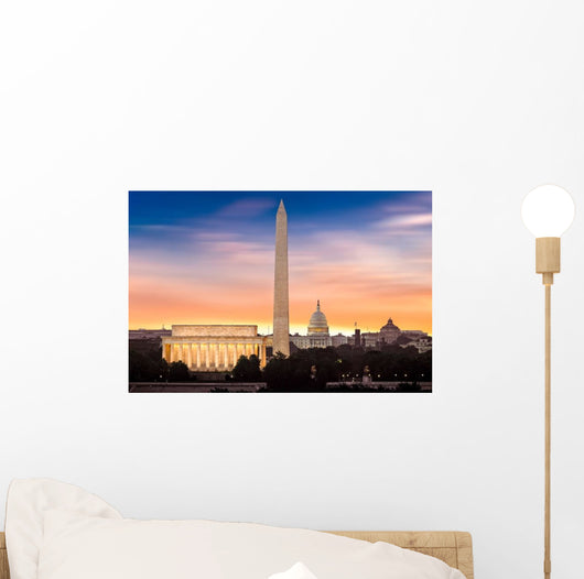 Dawn over Washington Wall Decal