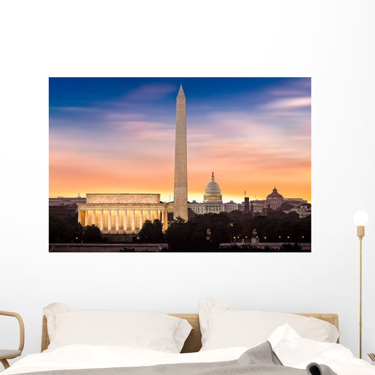 Dawn over Washington Wall Decal