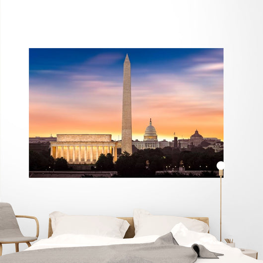 Dawn over Washington Wall Decal