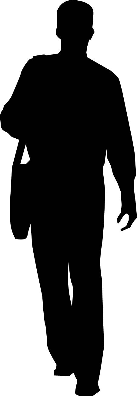 Man Carrying Bag Shoulder Wall Decal