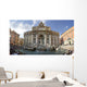 rome - trevi fountain - panorama Wall Mural