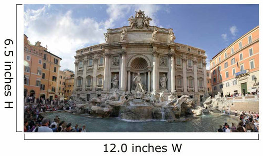 rome - trevi fountain - panorama Wall Mural