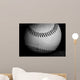 black and white baseball Wall Mural