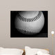 black and white baseball Wall Mural