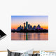 Dallas Skyline Sunrise Wall Decal