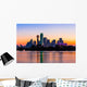 Dallas Skyline Sunrise Wall Decal